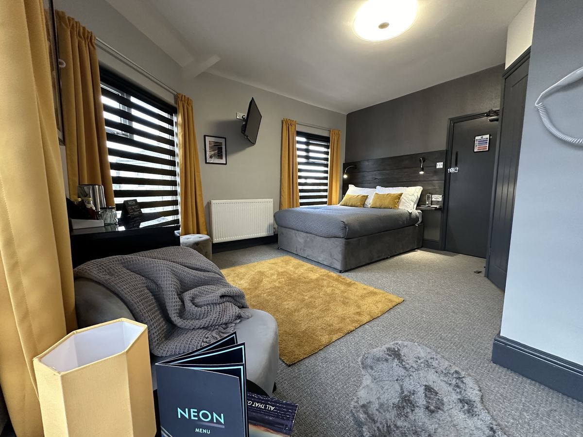 A double room at Hotel Neon